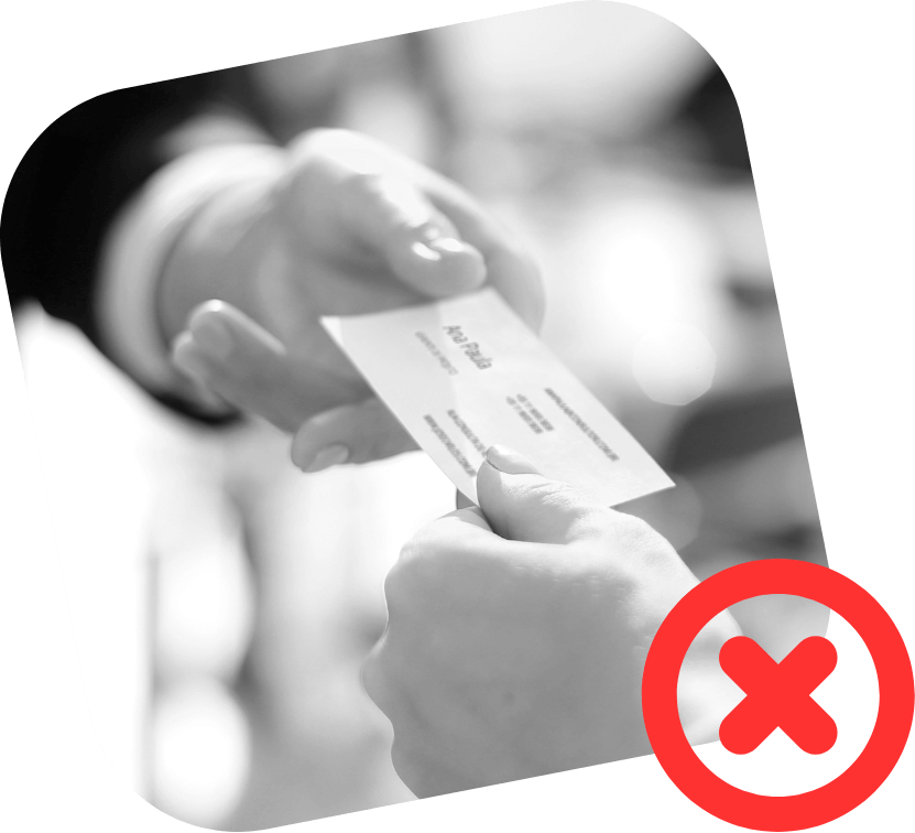 A maneira que você troca cartão de visita vai mudar.