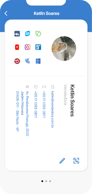 Agende reuniões e envie e-mails com um só toque.