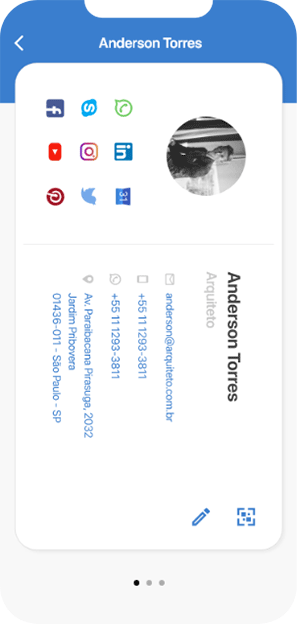 Toque no endereço de seu contato.